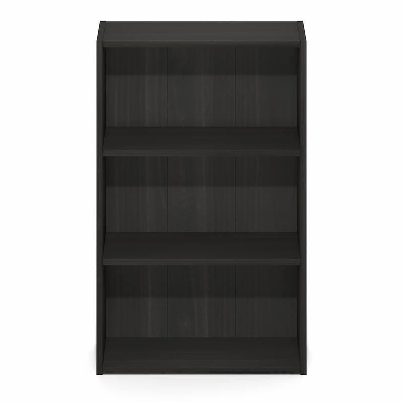 Furinno Basic 3-Tier Open Shelf Bookcase, Bookshelf, Storage Organizer, 7 x 17 x 26