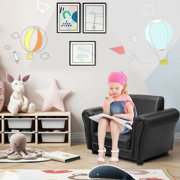 Cute Flower Backrest Children Chair Plastic Foot Stool for Kids Thickened  Non-slip Footstool Furniture for Living Room Bathroom