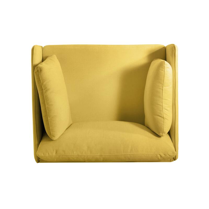 Modern Accent Chair Lounge Chair for Living Room - Yellow