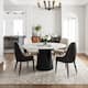 Option Matte White Tabletop-Black Base