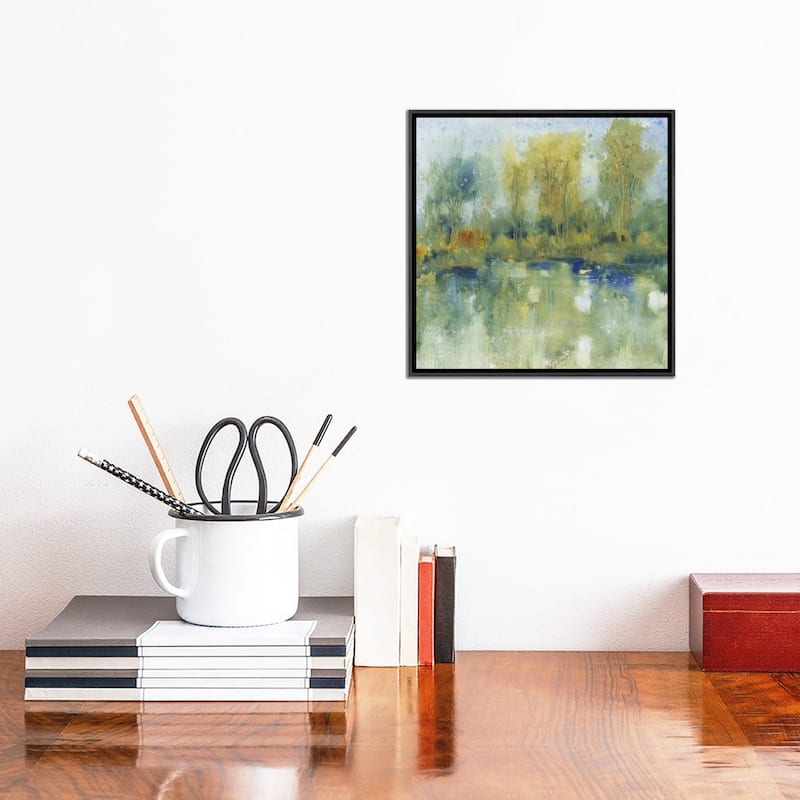 iCanvas "Pond Reflection I" by Tim OToole Framed