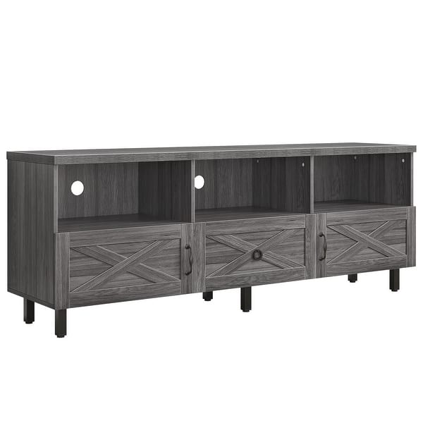 Moasis 65inch Modern Storage TV Stand Open Shelves TV Console 65