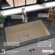 preview thumbnail 37 of 52, Karran Undermount 32.5 in. Large Single Bowl Quartz Kitchen Sink Kit