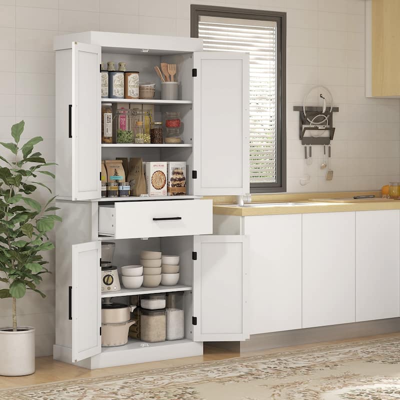 Tall Kitchen Pantry Storage Cabinet