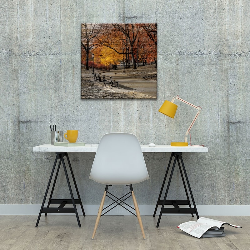Park Pretty I Print On Wood by Assaf Frank - Multi-Color
