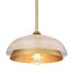 preview thumbnail 3 of 8, Golden Lighting Crawford 1-light Pendant in Brushed Champagne Brass