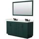 Option Green / White Quartz Top / Matte Black Hardware