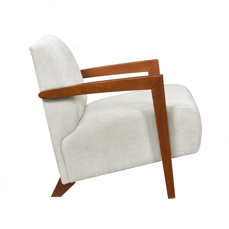 Luxurious Solid Wood Accent Chair for Stylish Living Rooms