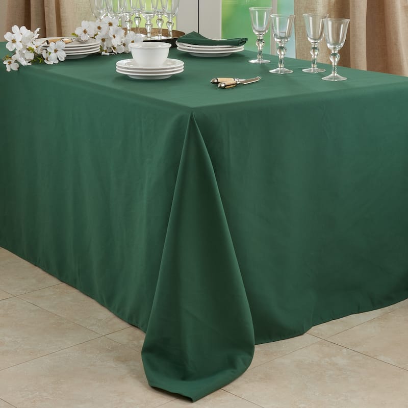 Everyday Design Solid Color Tablecloth - Jasper Green - 90"x108"