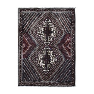 Shahbanu Rugs Millennium Blue, Vintage Zoroastrian Sheeraz Intricate ...