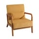 preview thumbnail 59 of 141, 25" W Mid Century Upholstered Wood Accent Chair with Pillow set of 2
