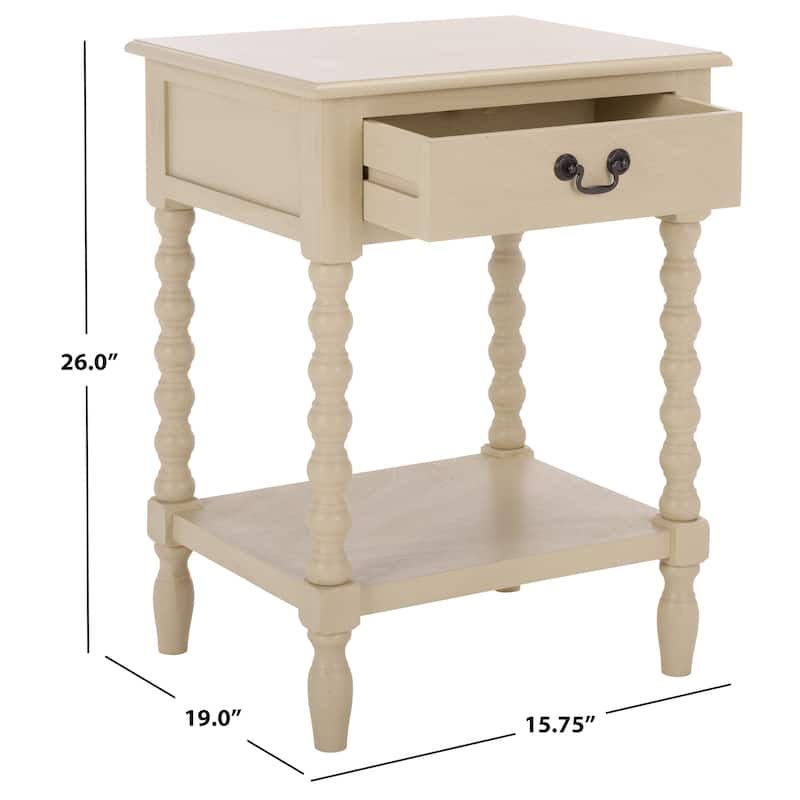 SAFAVIEH Christena Accent Table - 19" W x 15.8" L x 26" H - 19"W x 16"D x 26"H