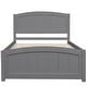 preview thumbnail 4 of 7, Wood Platform Bed with Headboard and Footboard, Solid Pine Construction