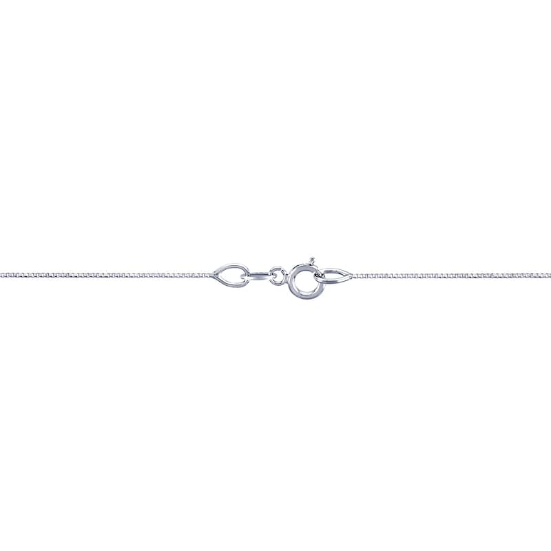 Auriya 3/8cttw Accent Diamond Circle Fashion Necklace Sterling Silver (H-I, I1-I2)