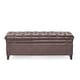 preview thumbnail 8 of 43, Hastings Tufted Faux Leather Storage Ottoman by Christopher Knight Home