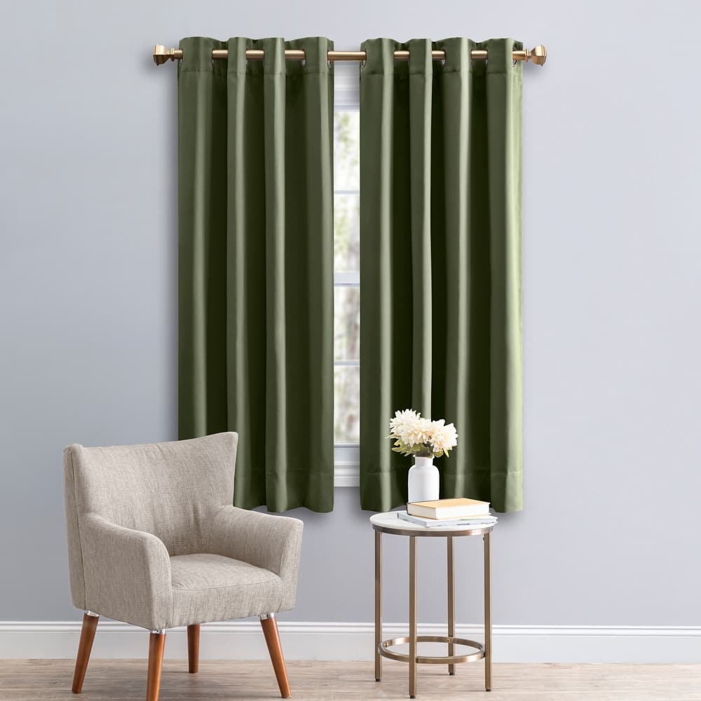 Ultimate Blackout 36-inch Short Length Grommet Curtain Panel - 56"w x 36"l