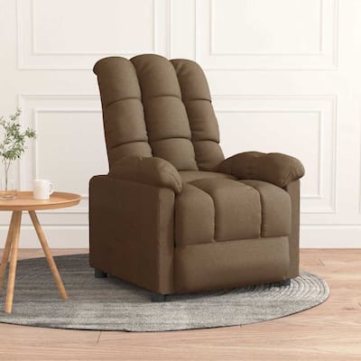 vidaXL Recliner Brown Fabric - 29.1" x 39" x 40.2"