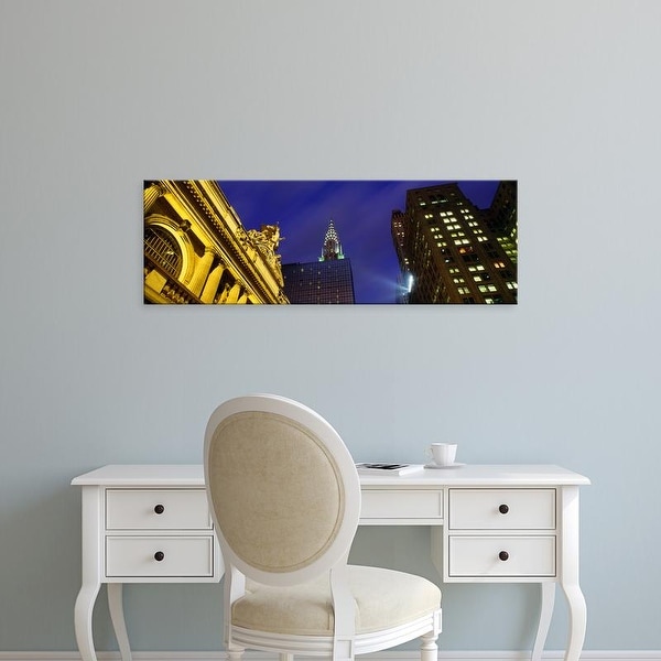 Easy Art Prints Panoramic Image 'Chrysler Building, Grand Central Station, NYC, New York City, New York' Canvas Art