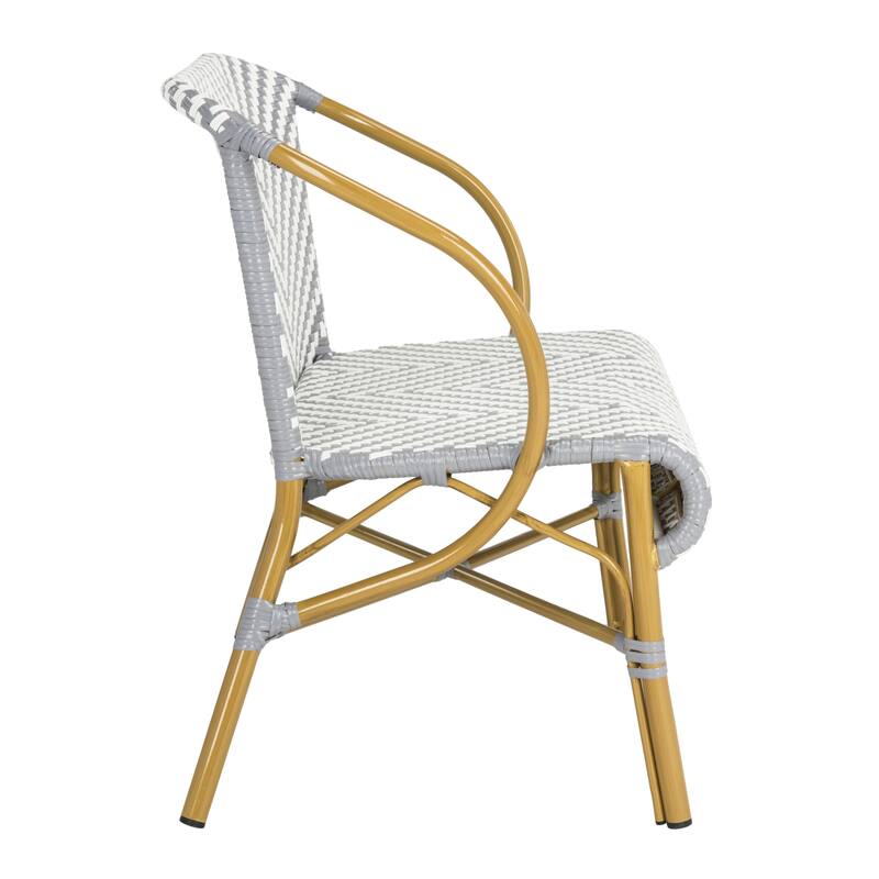 SAFAVIEH Skyla Herringbone Rattan Settee - 38.5" W x 24.5" D x 33.5" H - 39Wx25Dx34H