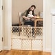 preview thumbnail 7 of 5, Position & Lock Adjustable Wood Baby Gate