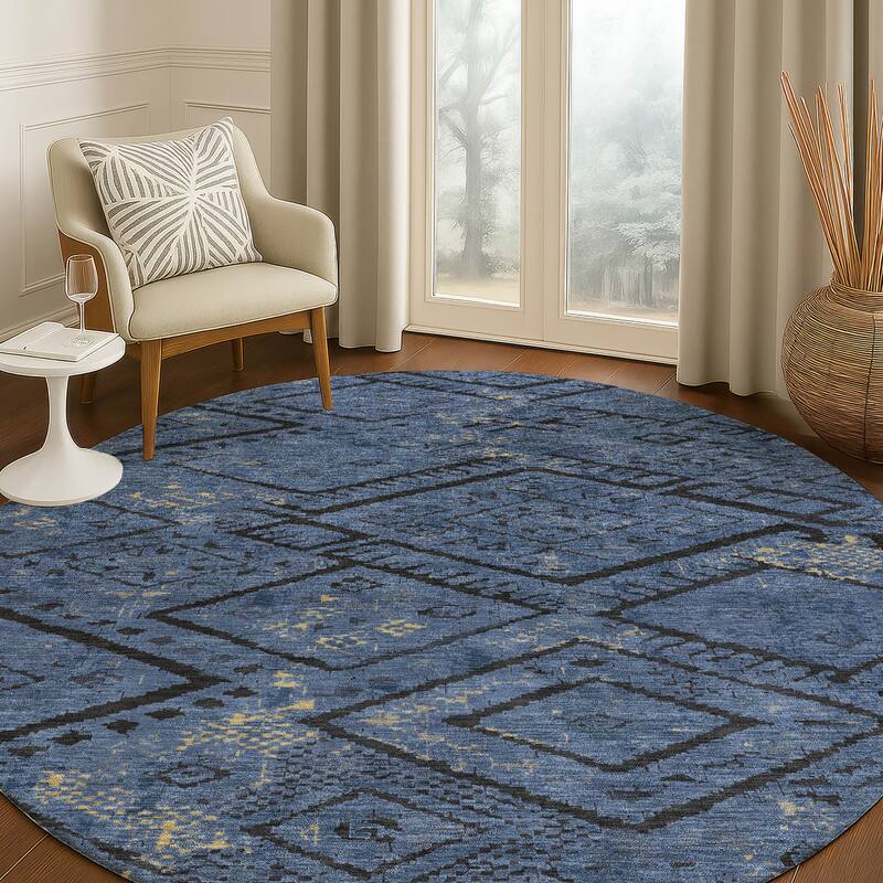Machine Washable Indoor/ Outdoor Global Andes Chantille Rug