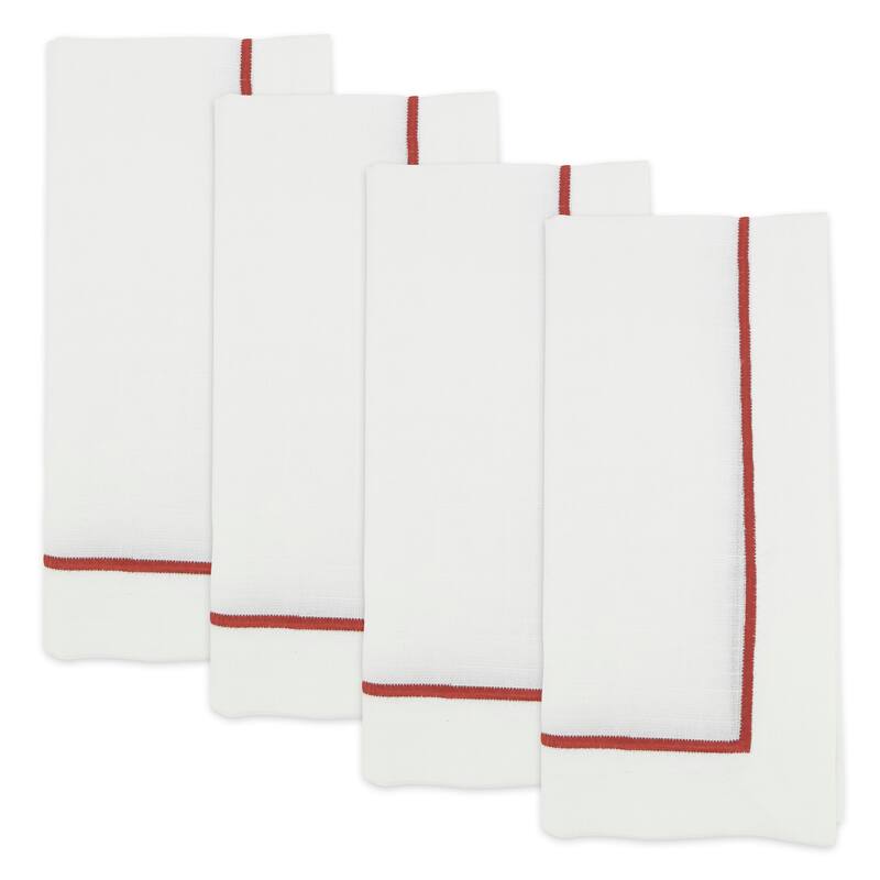 Embroidered Line Design Napkin (Set of 4)