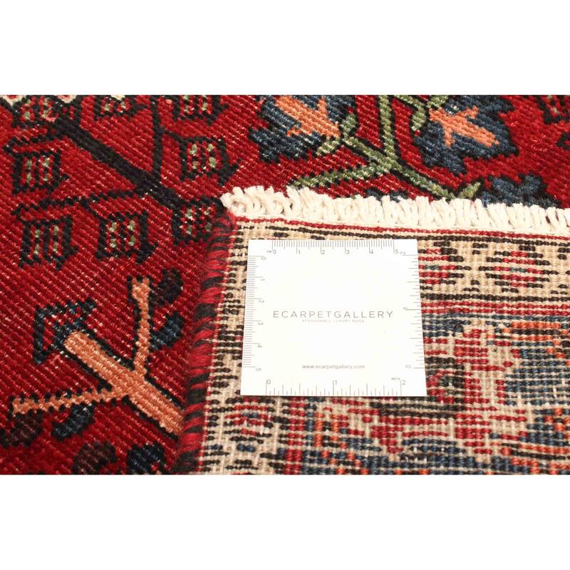 ECARPETGALLERY Hand-knotted Anatolian Red Wool Rug - 4'3 x 6'5