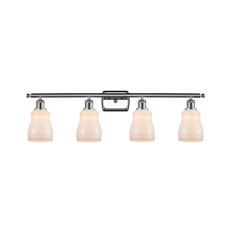 Innovations Lighting Ellery 4 Light 36" Wide Bathroom Vanity Light - Polished Chrome / White