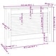 preview thumbnail 9 of 7, vidaXL Radiator Cover with Top Storage Shelf, 44.1x7.5x32.1 Inches - 44.1"x7.5"x31.9"