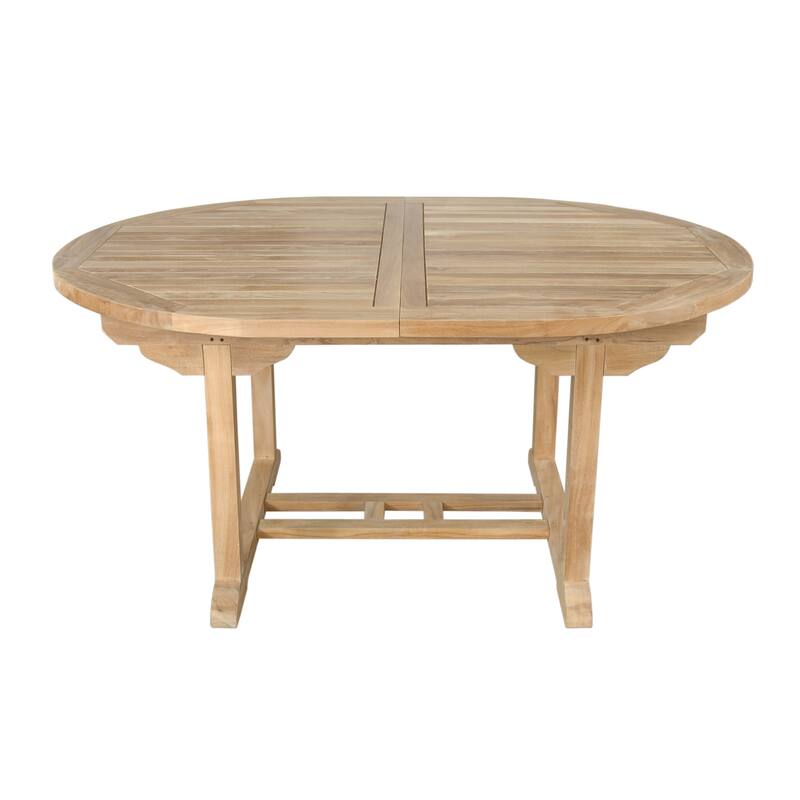 Bahama 87" Oval Extension Table Extra Thick Wood