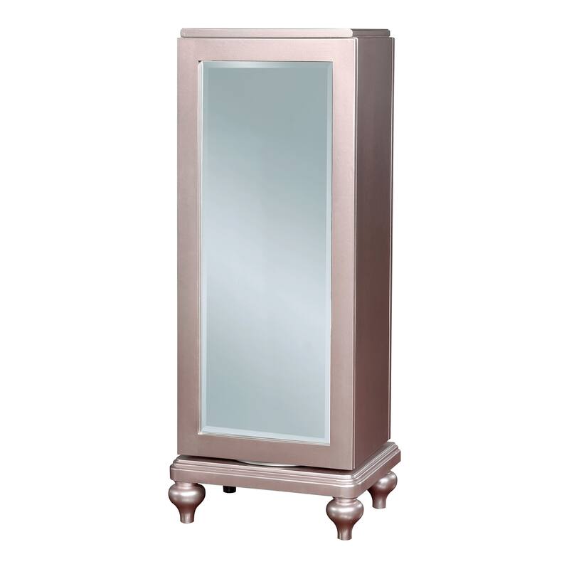 Dzhebel I Transitional Solid Wood 5-Drawer Swivel Chest by Copper Grove