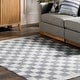preview thumbnail 14 of 21, Nuloom Naya SpinClean Checkered Machine Washable Area Rug