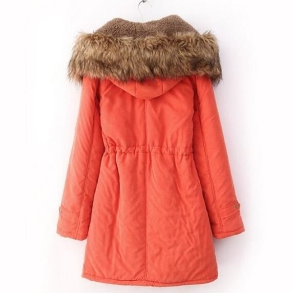 fleece hooded warm coat