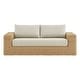 preview thumbnail 3 of 5, Spruce & Spring Patio Wicker Outdoor Sofa with Cushions