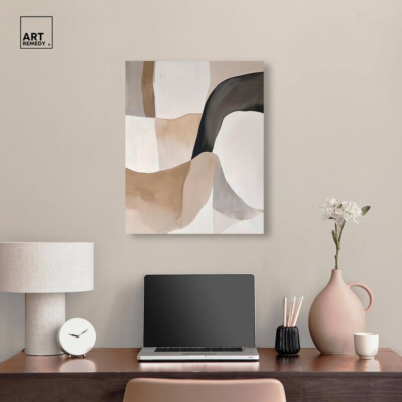 Curvilinear Composition I Canvas by Art Remedy, Gallery Wrapped