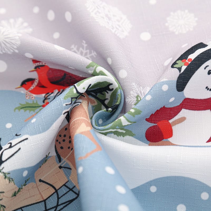 3 Pcs Christmas Kitchen Curtains Set