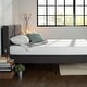preview thumbnail 3 of 10, Priage by ZINUS Dark Grey Upholstered Diamond Stitched Platform Bed