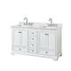 Option White / White Carrara Marble Top / Polished Chrome