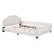 preview thumbnail 12 of 32, Low-Profile Platform Bed Grounded Bed in Velvet Frame