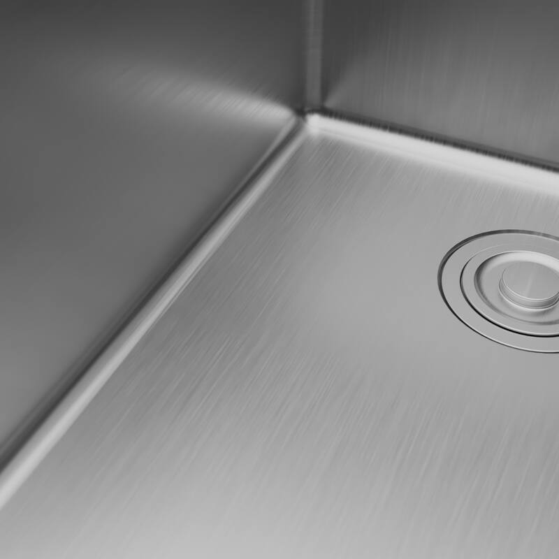 Karran Fusion Top Mount 33-in x 22-in Stainless Steel Extra-Large Single Bowl Kitchen Sink
