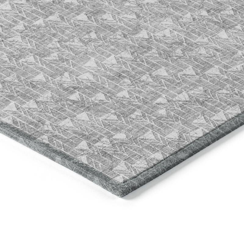 Alsiva Abstract Shapes Weather Resistant Timeless Fusion Outdoor Rug