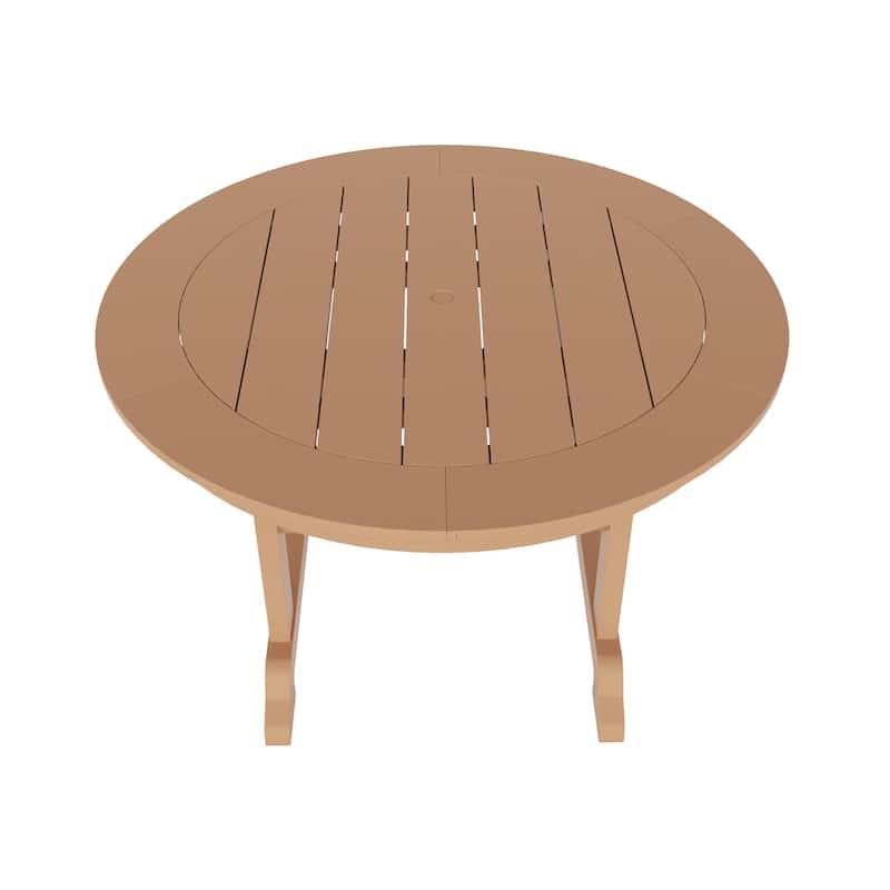 Polytrends Laguna Hdpe All Weather Outdoor Patio 47" Round Dining Table