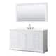 Option White / Giotto Quartz Top / Polished Chrome