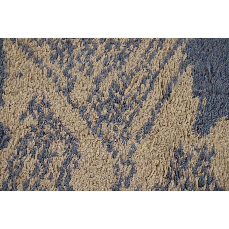Trellis Plush Moroccan Oriental Area Rug Handmade Bedroom Wool Carpet - 6'11" x 10'4"