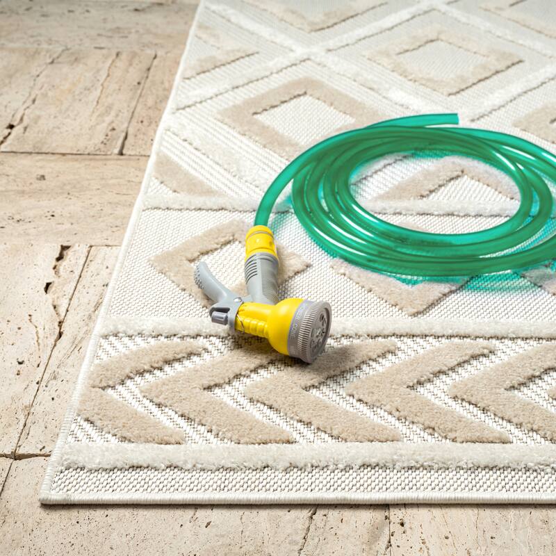 Abani Rugs Dusk Collection DUS100A Modern Diamonds Area Rug