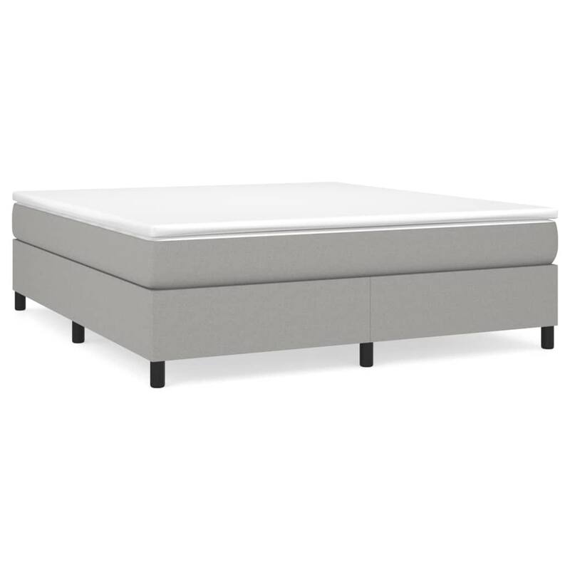 vidaXL Bed Frame Box Spring Platform Bed Base Frame Mattress Foundation Fabric