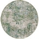 preview thumbnail 67 of 82, SAFAVIEH Madison Katrein Modern Abstract Rug 6'7" Round - Green/Blue - Round