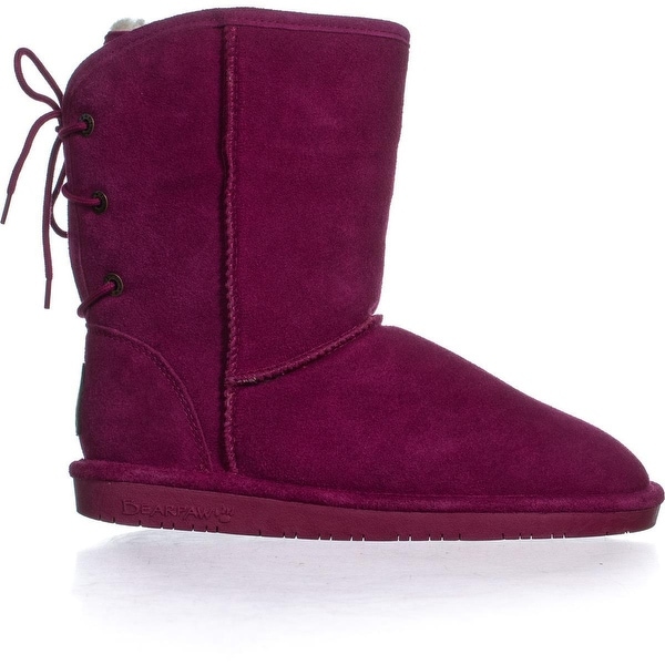 bearpaw lace up back boots