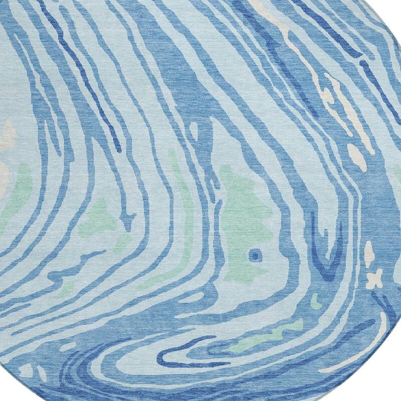 HomeRoots Abstract Transitional Rectangle Outdoor Rug