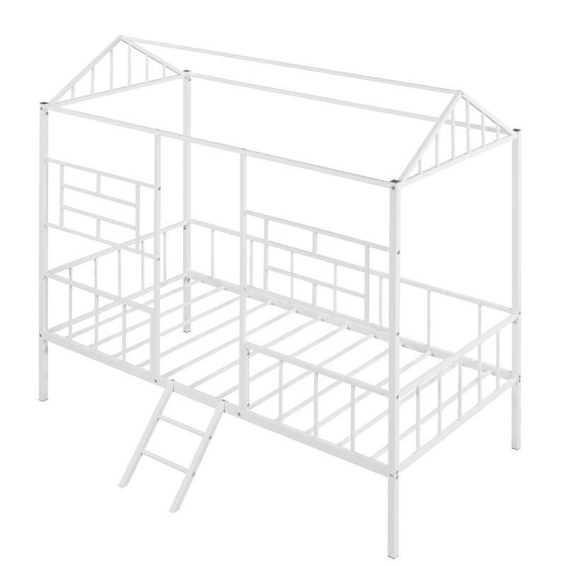 Metal Tree House Bed Frame for Kids, Twin/Full Size, Sturdy Frame, No Box Spring Required